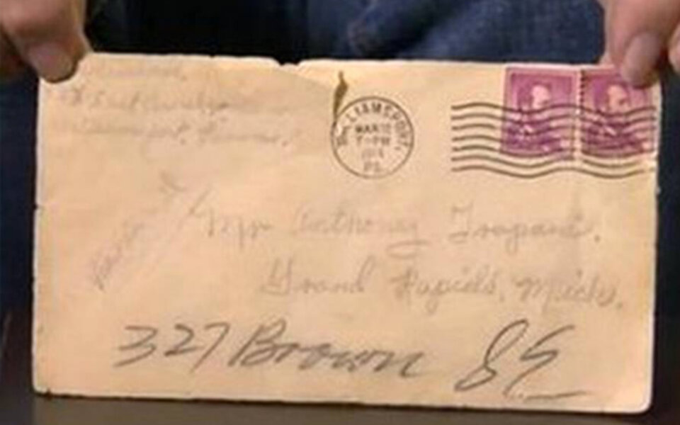 Gattin versteckte diesen Brief 55 Jahre lang