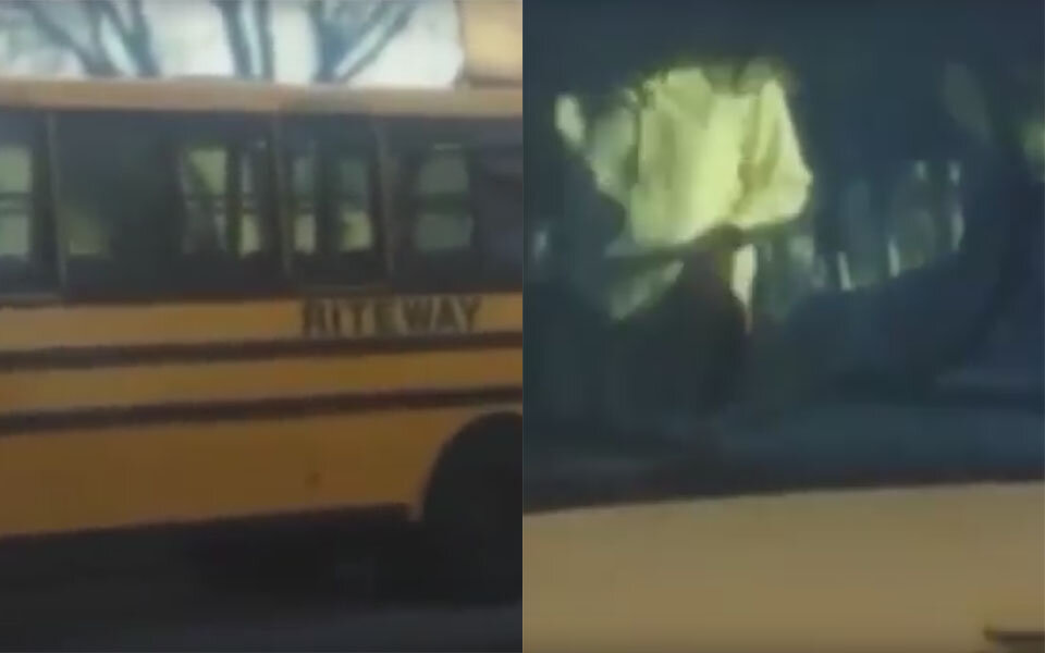 Fahrer beim Sex im Schulbus erwischt