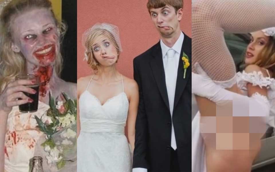 DAS sind die schrägsten Hochzeitsfotos