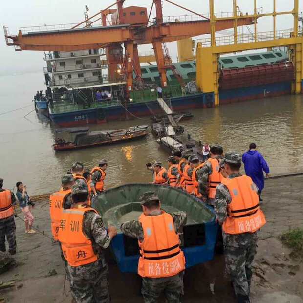 Schiffsunglück am Jangtse