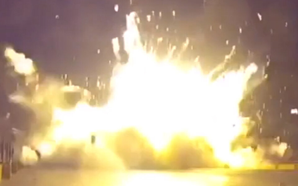 Crash: Rakete sollte aufrecht landen