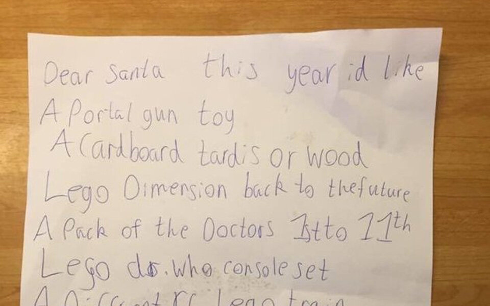 Der lustigste Brief an den Weihnachtsmann