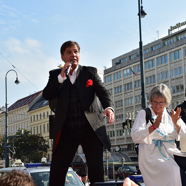 Udo Jürgens-Demo in Wien