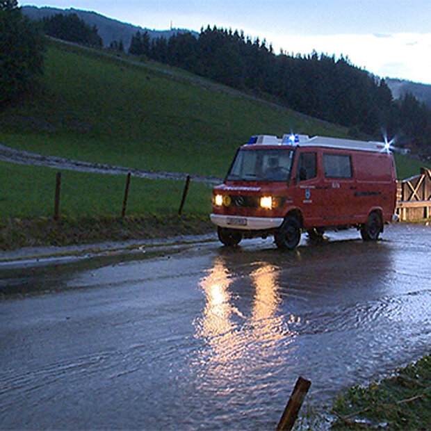 Schwere Unwetter in Österreich